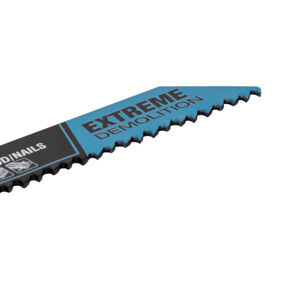 6" 6 TPI Bi-Metal Demolition Reciprocating Saw Blade (5-Pack)