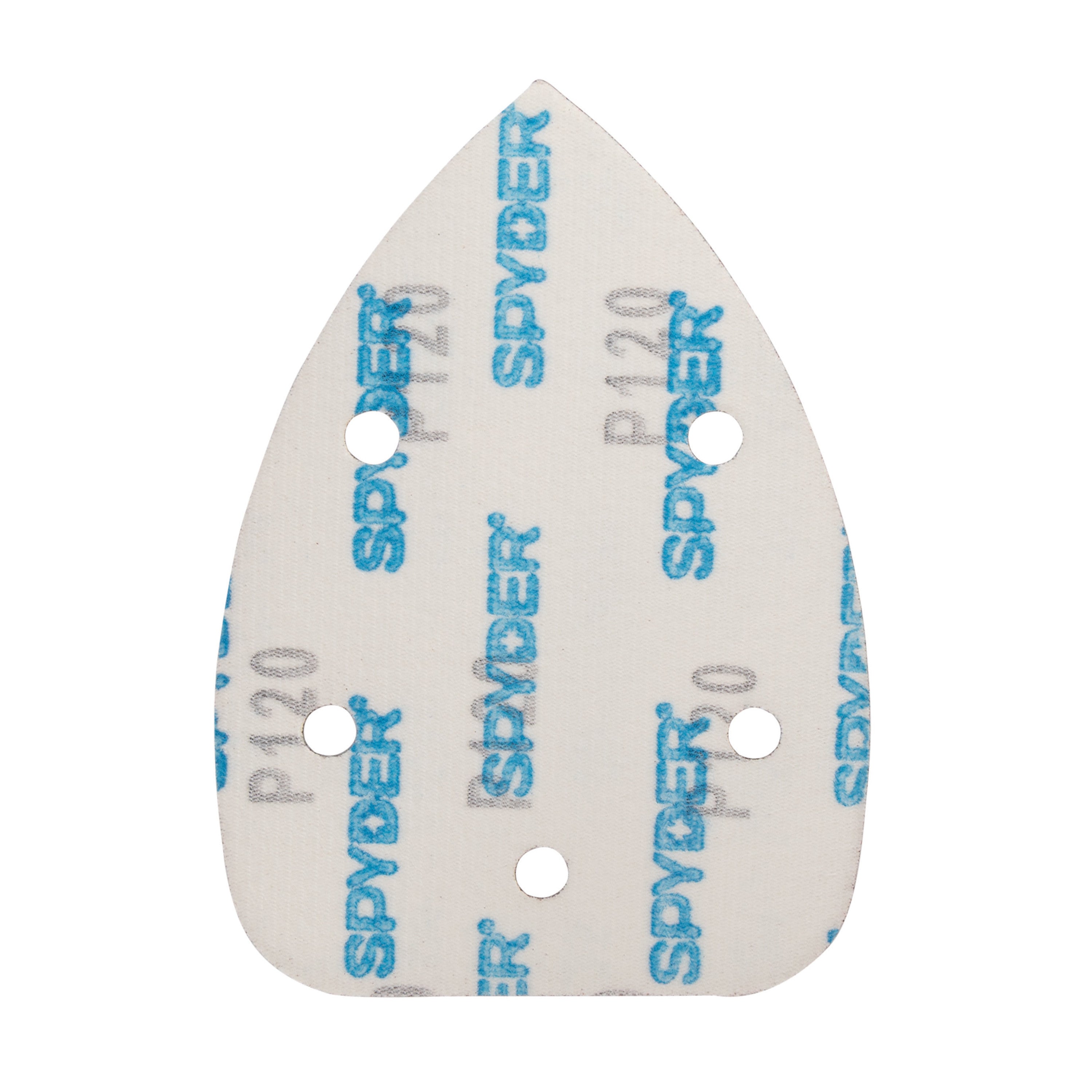 3-3/4" x 5-1/4" x 5-Hole 120 Grit Aluminum Oxide Hook & Loop Detail Sanding Sheets (15-Pack)