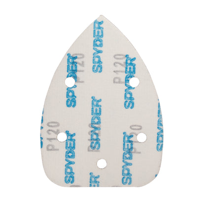 3-3/4" x 5-1/4" x 5-Hole 120 Grit Aluminum Oxide Hook & Loop Detail Sanding Sheets (15-Pack)