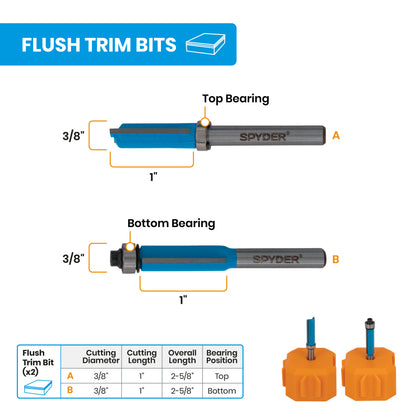6-Piece Router Bit Set
