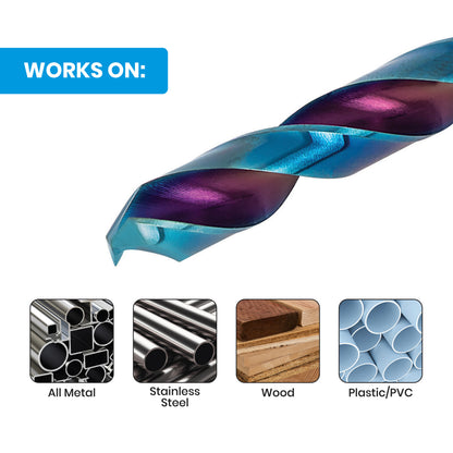 21/64"  Hex Shank Drill Bit Mach-Blue®