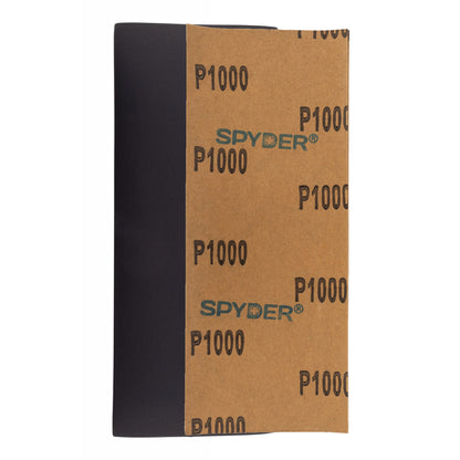 3-2/3" x 9" 1000 Grit Silicon Carbide Wet/Dry Sandpaper Sheets (10-Pack)