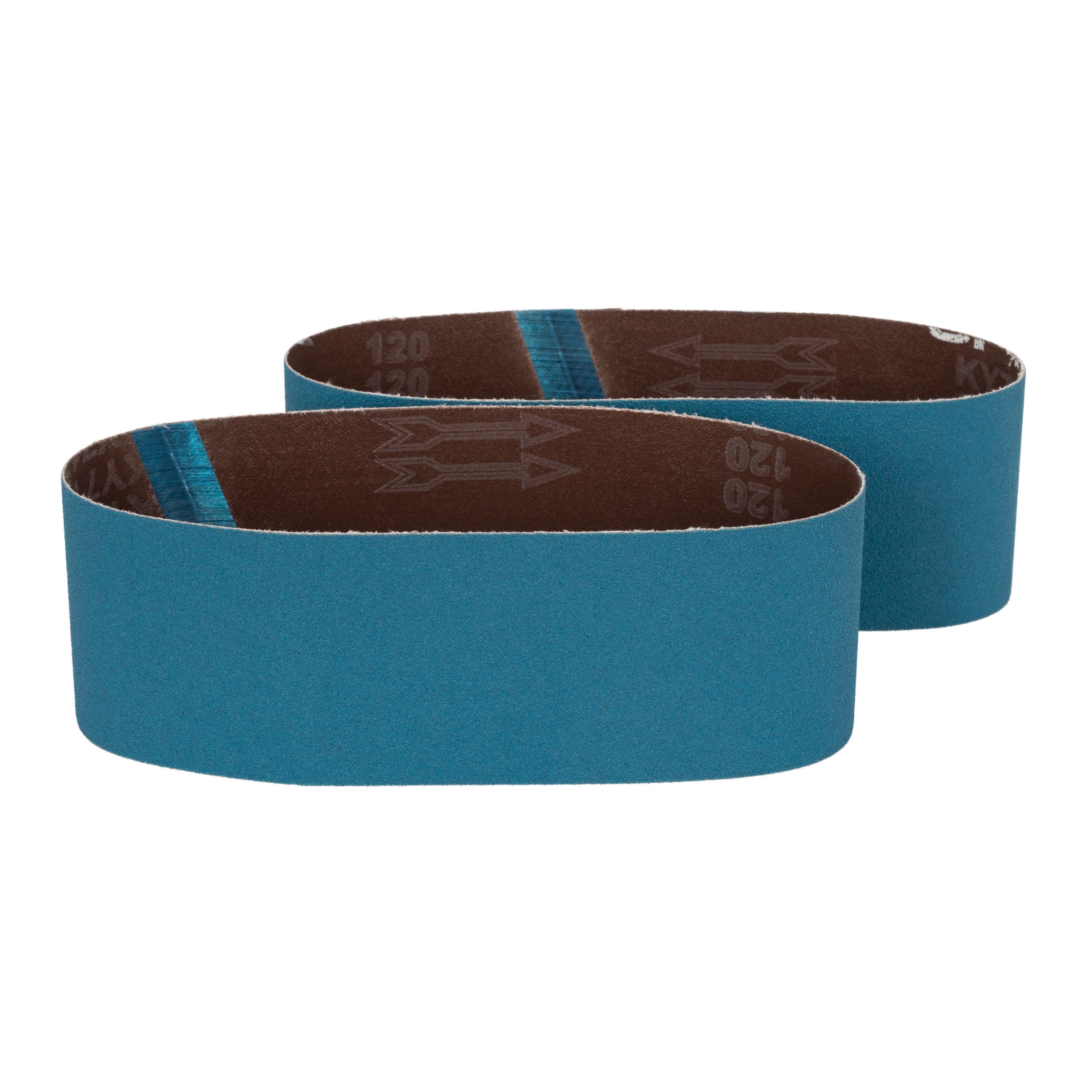 3" x 21" 120 Grit Zirconia Tape Joint Sanding Belt (2-Pack)