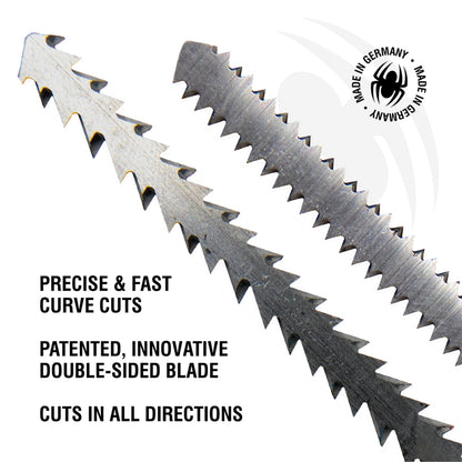 Double-Sided 8/10-TPI T-Shank High-Carbon Steel Jig Saw Blades (2-Pack) Double-Sided