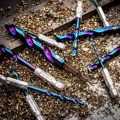 11-Piece Assorted HSS Twist Drill Bit Set Stinger™ Mach-Blue™