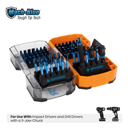 80-Piece Impact Driver Bit Set Mach-Blue®