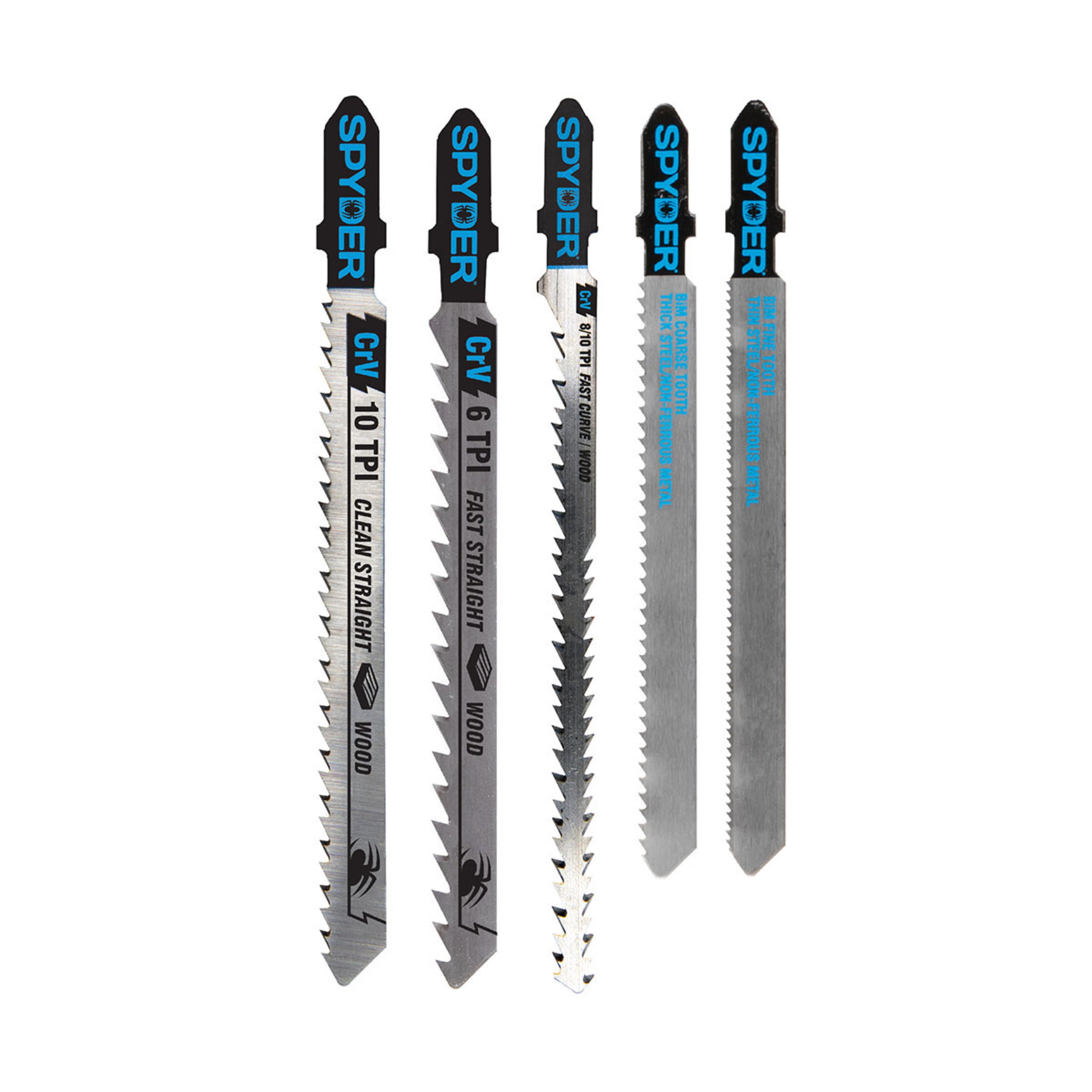 5-Piece T-Shank Metal And Wood Cutting Jig Saw Blade Set