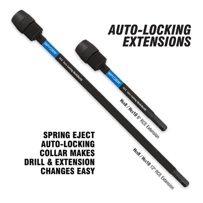 12" 1/4" x 1/4" Magnetic Torsion Impact Bit Driver Holder