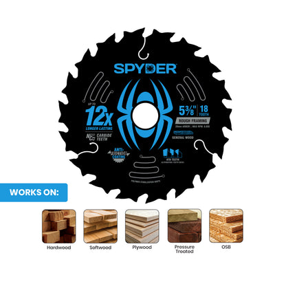 5-3/8" 18-Tooth Saw Blade for Rough Framing