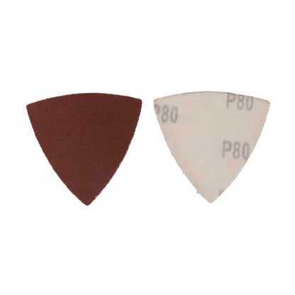 10-Piece 3" No Hole Detail Sanding Block & Paper Oscillating Tool Sanding Kit Sanding