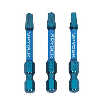 SQ3 x 2" Mach-Blue™ Driver Bit (3-Pack) Mach-Blue™