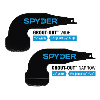 Herramienta de extracción de lechada Grout-Out™ de 1/16", accesorio para sierras recíprocas