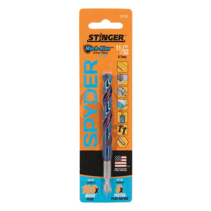 11/32"  Hex Shank Drill Bit Mach-Blue®