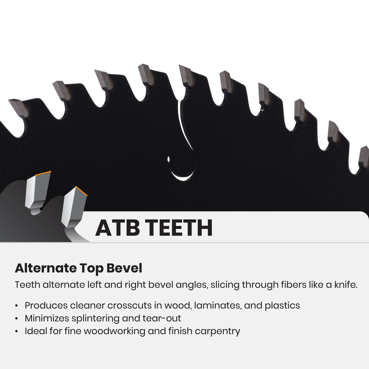 8-1/4" 60-Tooth Ultra Fine Finish Saw Blade for Wood