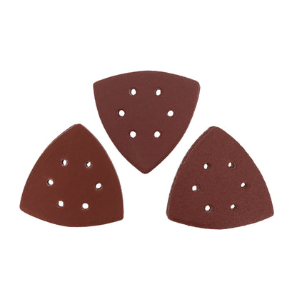 3-5/8" Assorted Aluminum Oxide Triangle Detail Sanding Sheet Set (80-220 Grit) (12pc) Sanding