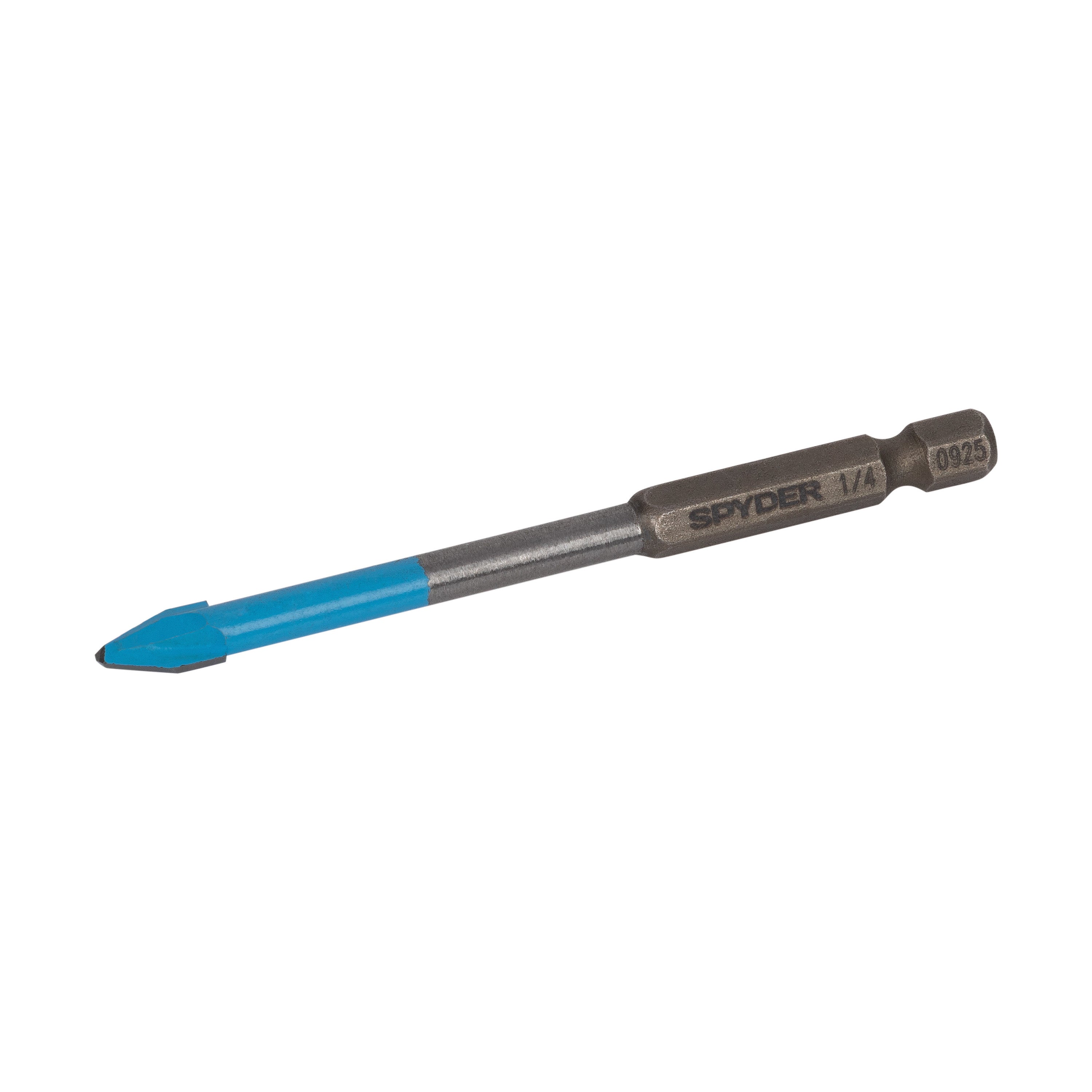 1/4" x 3.5" Quick-Release Hex Shank Carbide-Tipped Glass & Tile Drill Bit