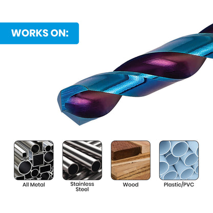 25/64"  Hex Shank Drill Bit Mach-Blue®