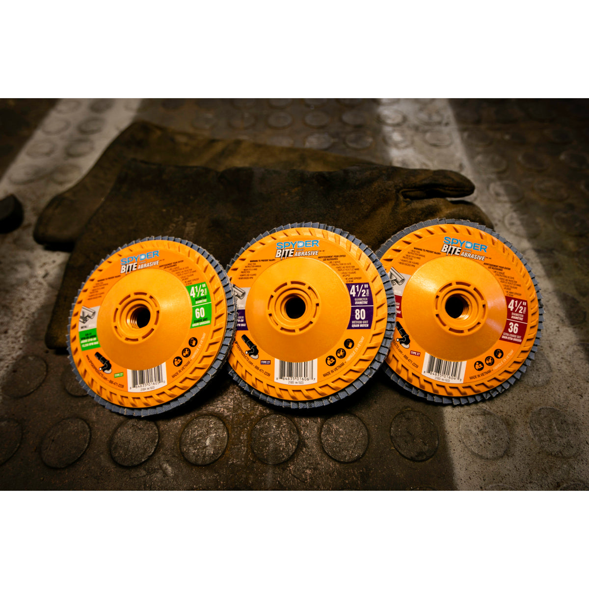 4.5" Ceramic 80-Grit Flap Disc Bite™