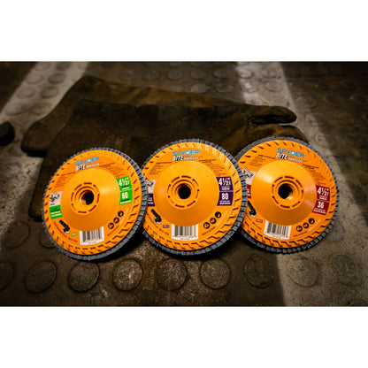 4.5" Ceramic 80-Grit Flap Disc Bite™