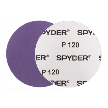 5" x No Hole 120 Grit Ceramic Pressure Sensitive Adhesive with Stearate Sanding Discs (10-Pack) Bite