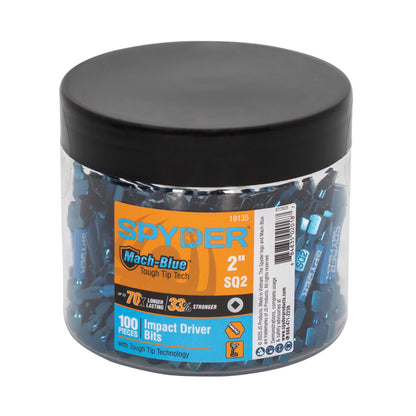 2" SQ2 Impact Driver Bit (100-Pack) Mach-Blue™