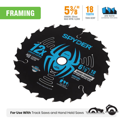 5-3/8" 18-Tooth Saw Blade for Rough Framing