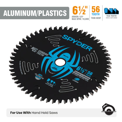 6-1/2" 56-Tooth Saw Blade for Medium Aluminum