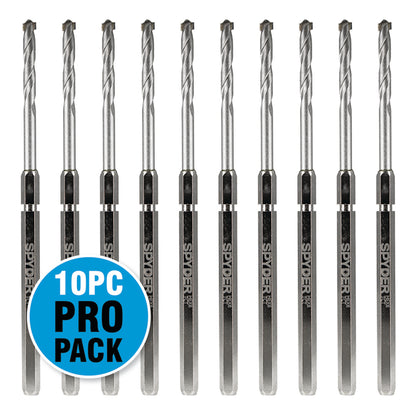 Hex8 3/8" TCT Quick Change Hole Saw Arbor Pilot Bit (10-Pack) Rapid Core Eject™