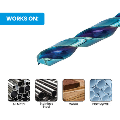 17/64"  Hex Shank Drill Bit Mach-Blue®