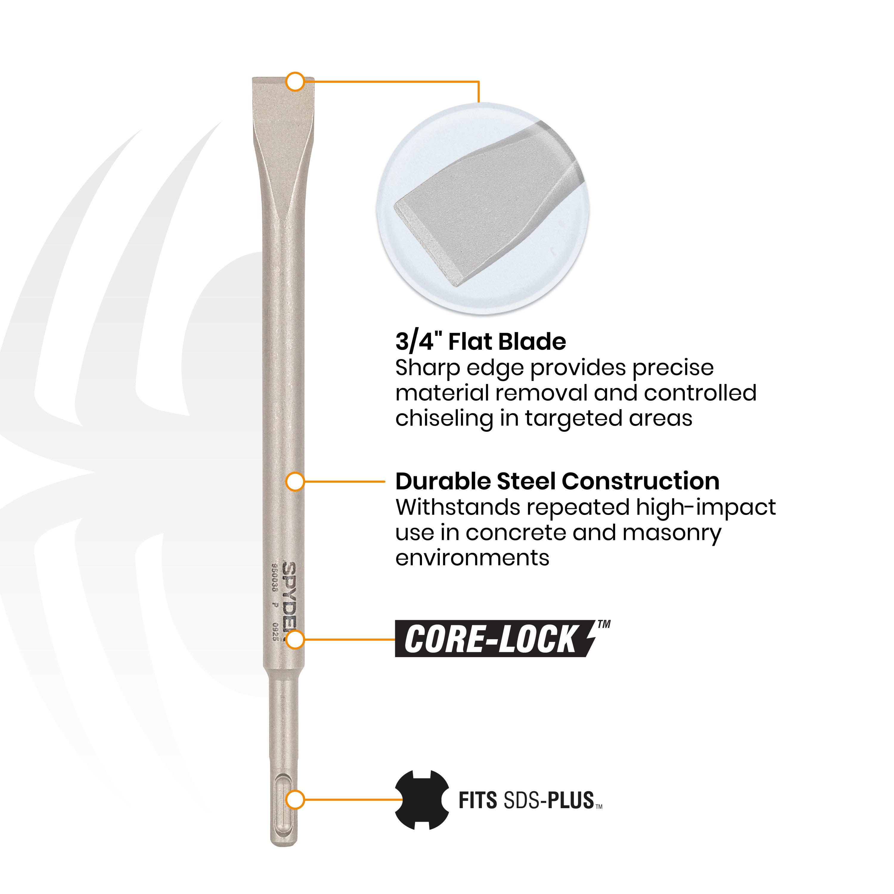 3/4" x 10" SDS-Plus Flat Chisel Bit