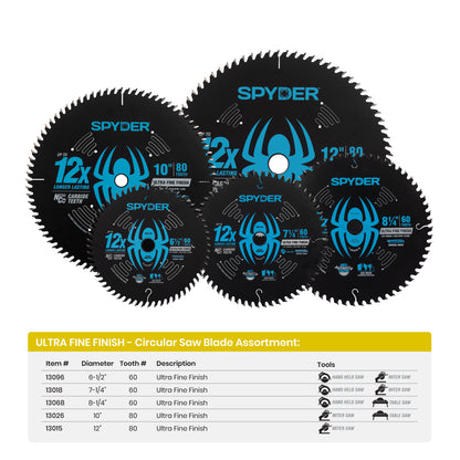 8-1/4" 60-Tooth Ultra Fine Finish Saw Blade for Wood