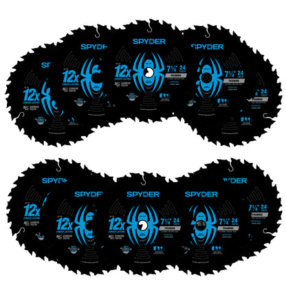 7-1/4" 24-Tooth TCT Framing Circular Saw Blade (10-Pack) Tarantula™