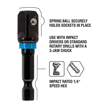 1/2" Drive Impact Socket Adapter