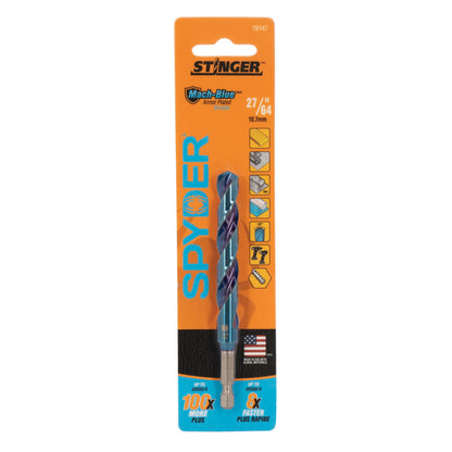 27/64"  Hex Shank Drill Bit Mach-Blue®