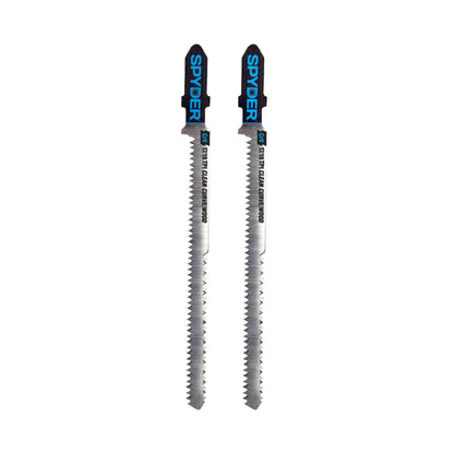 Double-Sided 17/19-TPI T-Shank High-Carbon Steel Jig Saw Blades (2-Pack) Double-Sided