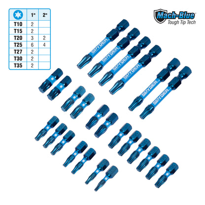 80-Piece Impact Driver Bit Set Mach-Blue®