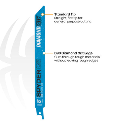 8" Diamond Grit Reciprocating Saw Blade Diamond Bite™