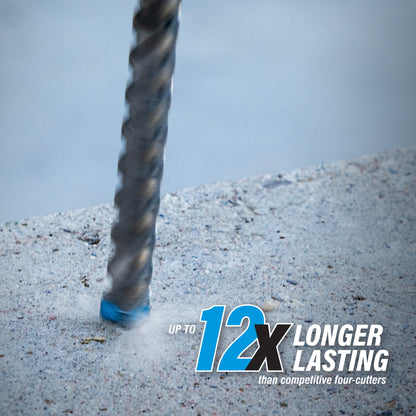 3/4" x 21" SDS-Max 4-Cutter Carbide-Tipped Rotary Hammer Drill Bit