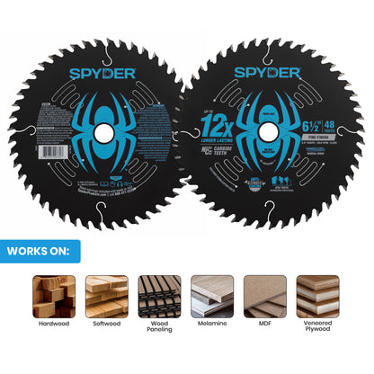 6-1/2" 48-Tooth Fine Finish Saw Blade for Wood