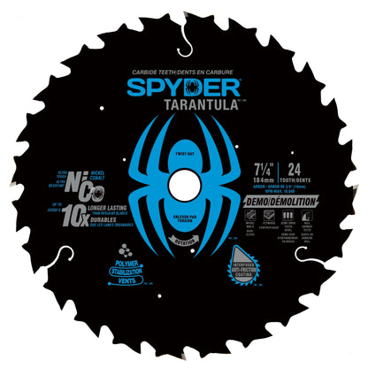 7-1/4" 24-Tooth TCT Framing Circular Saw Blade (3-Pack) Tarantula™