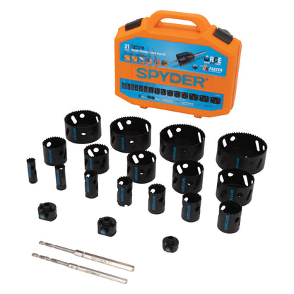 21-Piece Bi-Metal Master Plumbers Hole Saw Kit Rapid Core Eject® Bi-Metal