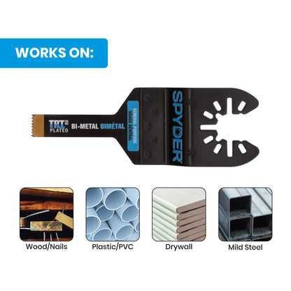 3/8" Universal Fit Bi-Metal Oscillating Blade for General Purpose Cuts