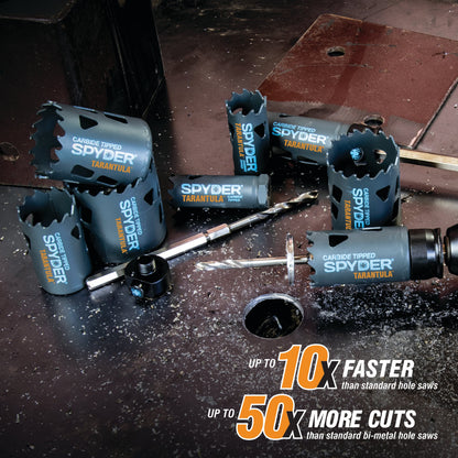 13-Piece Tarantula™ Carbide-Tipped Electricians Hole Saw Kit Rapid Core Eject® Tarantula™