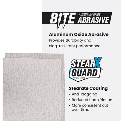 4.5" x 5.5" 60 Grit Aluminum Oxide Sanding Sheets (20-Pack)