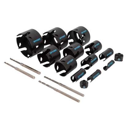 18-Piece Tungsten Carbide Tipped (TCT) Hole Saw Kit Rapid Core Eject®