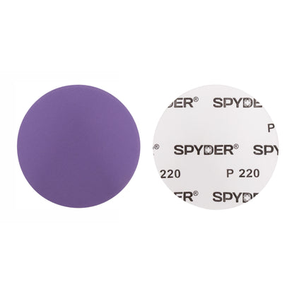 5" x No Hole 220 Grit Ceramic Pressure Sensitive Adhesive with Stearate Sanding Discs (10-Pack)