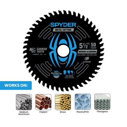 5-1/2" 50-Tooth Saw Blade for Medium Aluminum