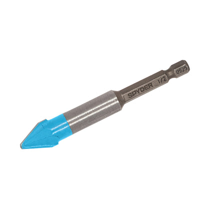 1/2" x 5" Quick-Release Hex Shank Carbide-Tipped Glass & Tile Drill Bit