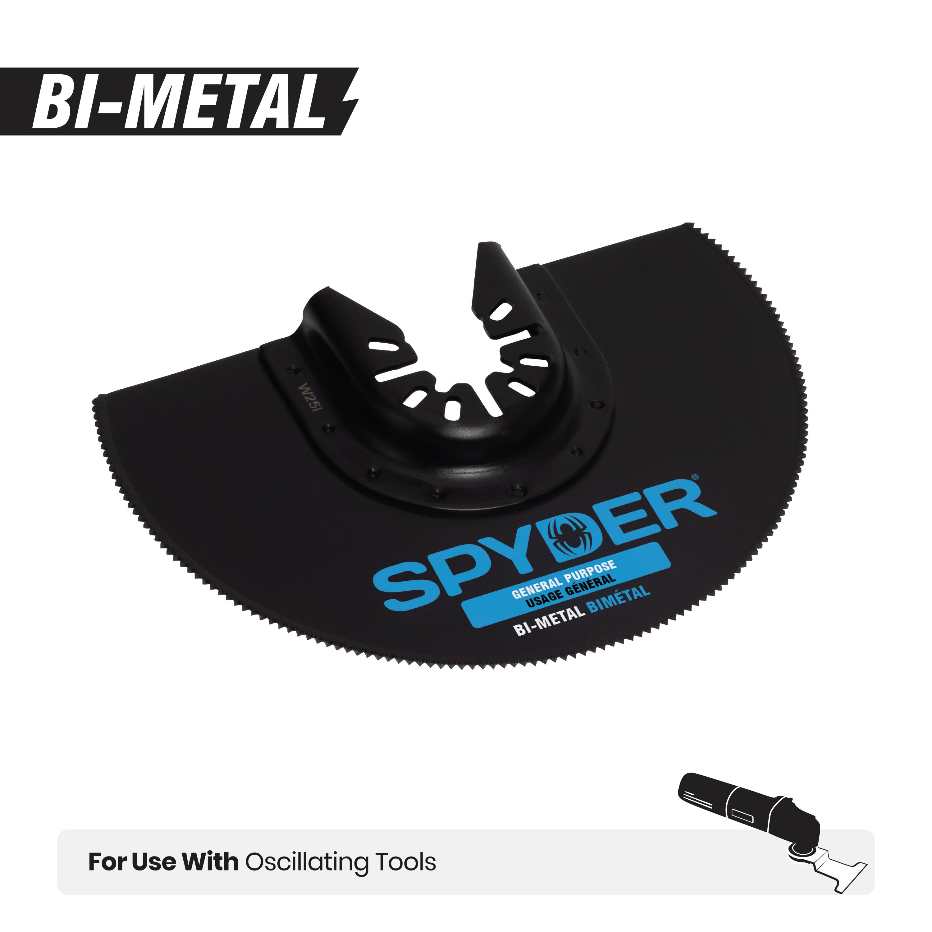4" Bi-Metal Half Moon General Purpose Oscillating Blade