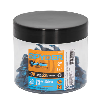 2" T25 Impact Driver Bit (50-Pack) Mach-Blue™